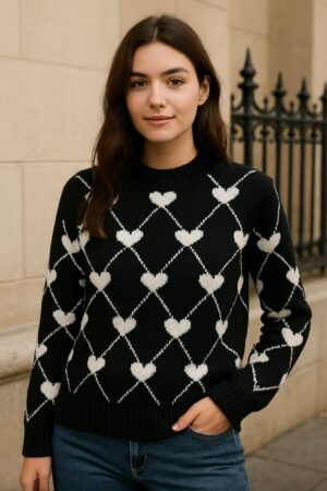 BLUSA DE LINHA DE CORAÇAO
