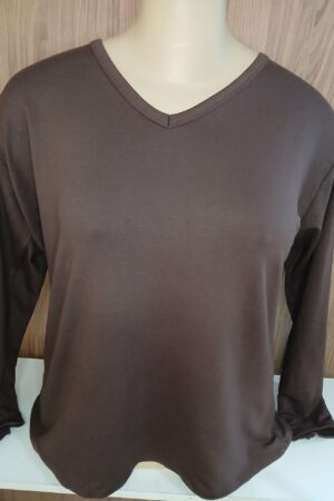 BLUSA DE MOLETINHO MANGA LONGA - PLUS SIZE