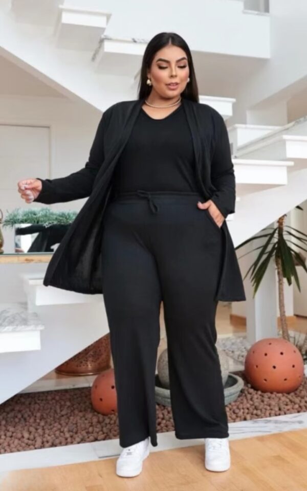 CONJUNTO DE LANZINHA 3 PEÇAS - PLUS SIZE