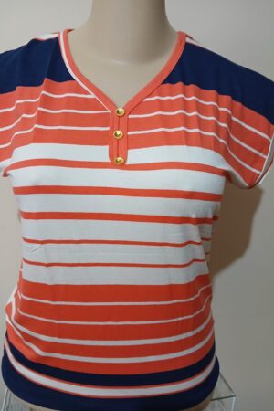 BLUSA LISTRADA 3 BOTÕES
