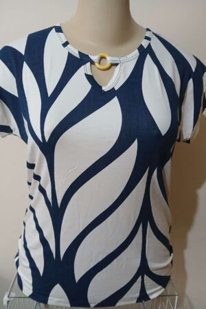 BLUSA DE ARGOLA ESTAMPADA
