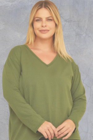 BLUSA DE MOLETINHO MANGA LONGA - PLUS SIZE