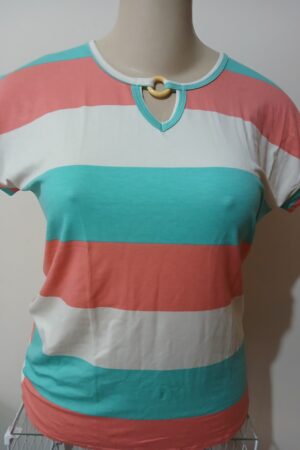 BLUSA LISTRADA DE ARGOLA