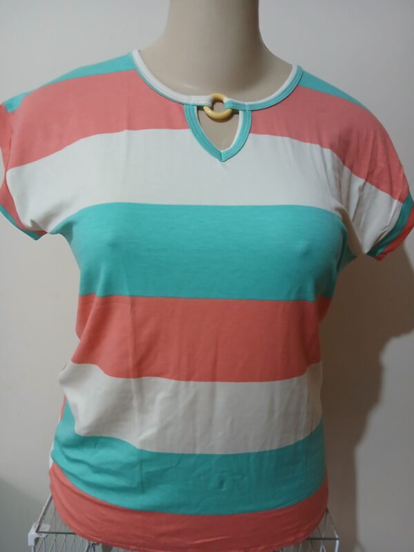 BLUSA LISTRADA DE ARGOLA