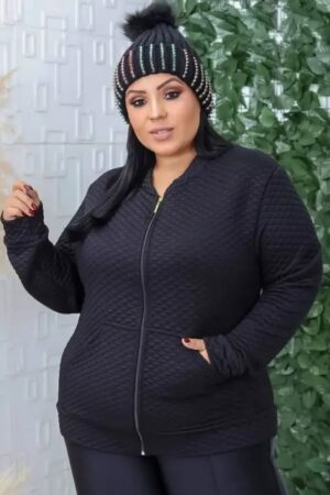 JAQUETA BOMBER - PLUS SIZE