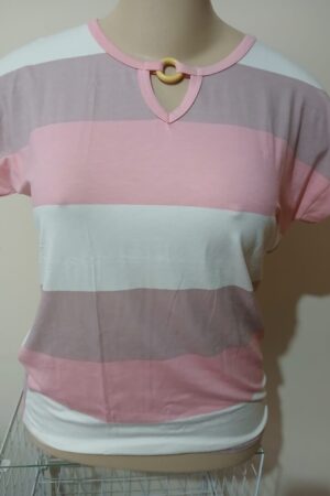 BLUSA LISTRADA DE ARGOLA