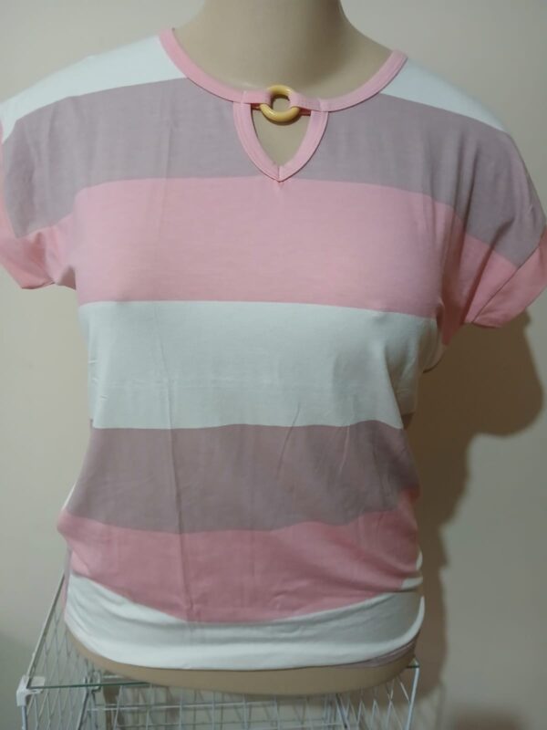 BLUSA LISTRADA DE ARGOLA