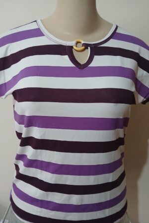 BLUSA LISTRADA DE ARGOLA
