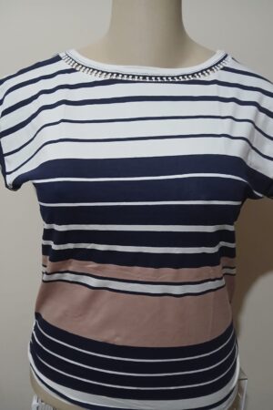 BLUSA DECOTE CANOA  ELASTICO NA LATERAL