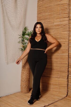 CALÇA LEGGING FLANELADA - PLUS SIZE
