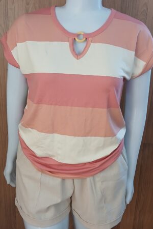 BLUSA DE ARGOLA LISTRADA