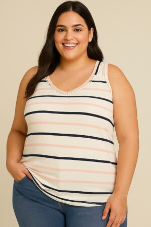 REGATA LISTRADA PLUS SIZE