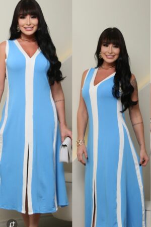 VESTIDO BICOLOR