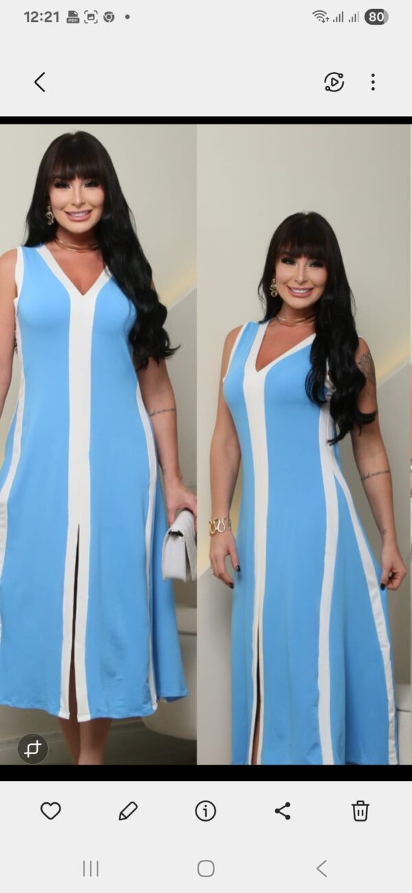 VESTIDO BICOLOR